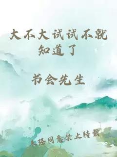 大不大试试不就知道了